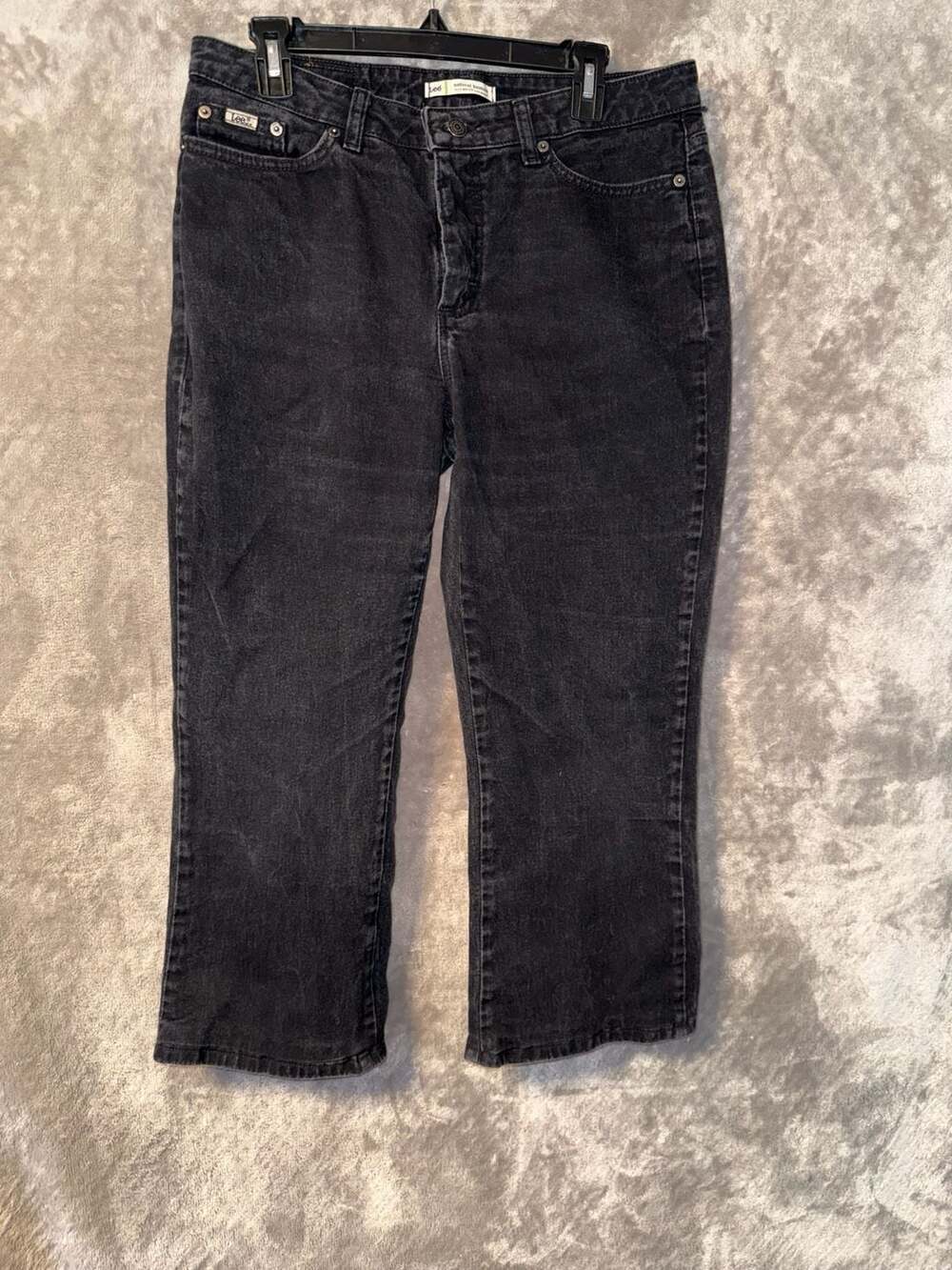 Lee Natural Bootcut Jeans Black Size 12 Medium Short